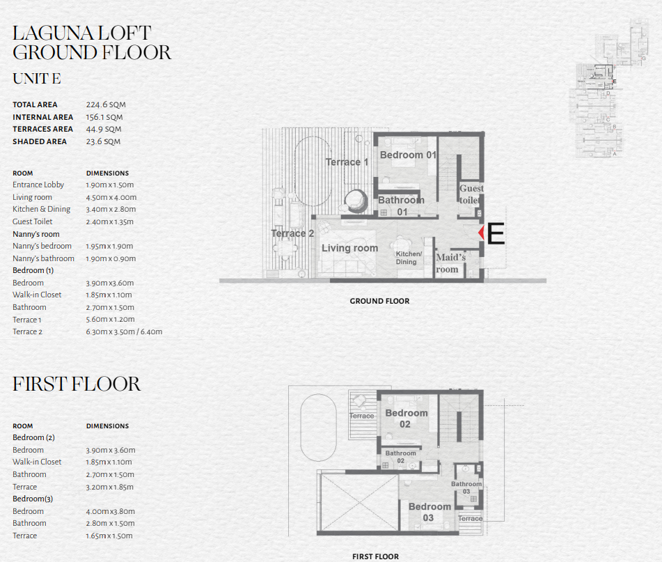 Floor plan for  at The Med