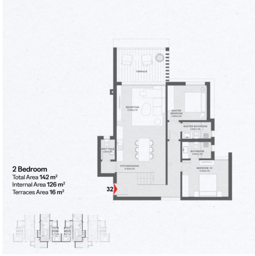 Floor plan for chalet at Geo The Med