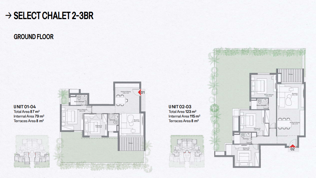 Floor plan for chalet at Geo The Med