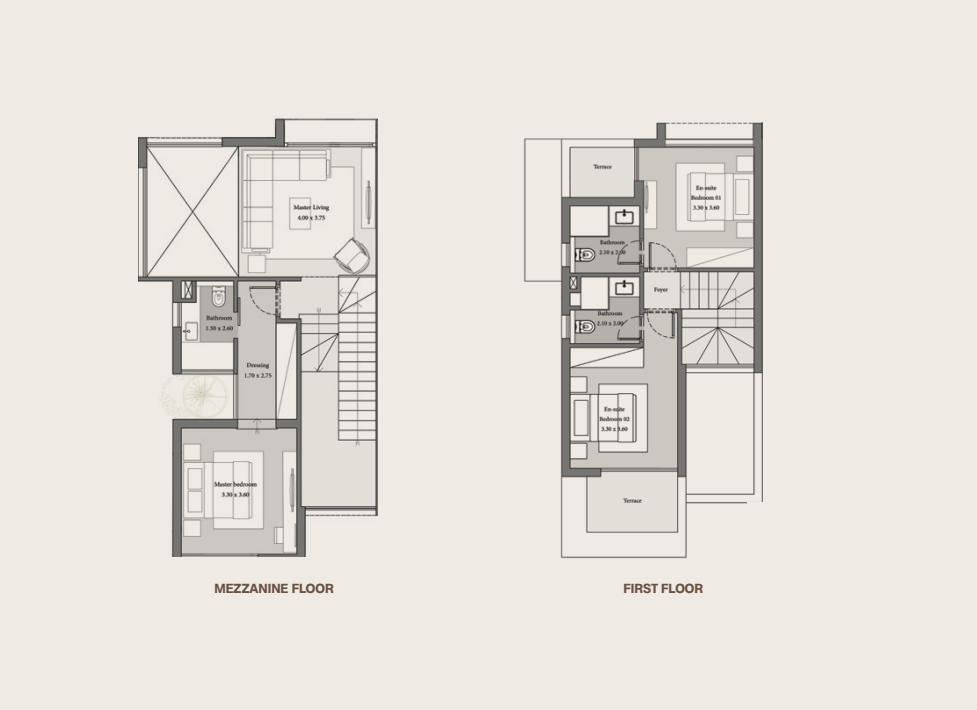Floor plan for villa at Pine Lanes