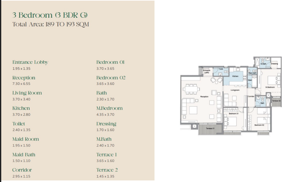 Floor plan for apartment at Oak Residences-Stone Park
