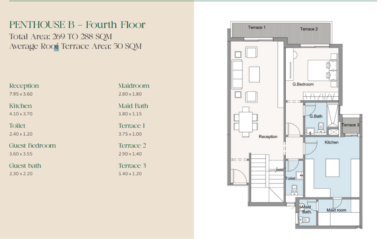 Floor plan for duplex at Oak Residences-Stone Park