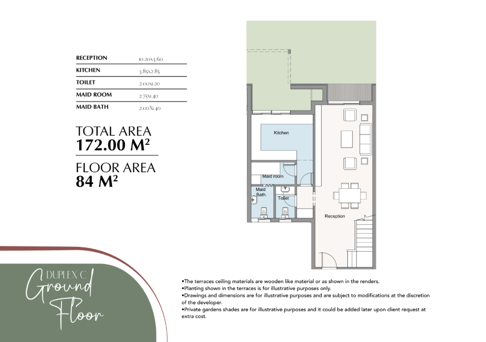 Floor plan for duplex at Oak Residences-Stone Park