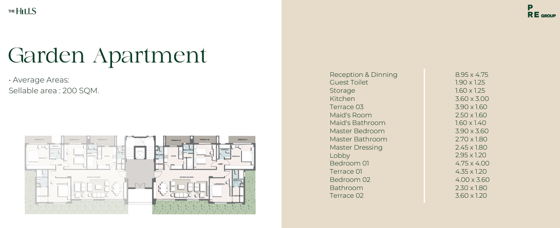 Floor plan for apartment at Stone Park