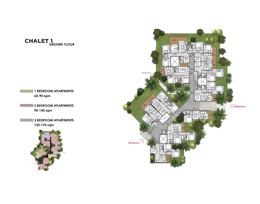 Floor plan for apartment at Shamasi