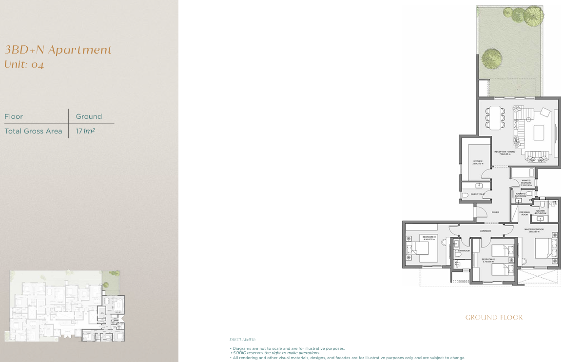 Floor plan for apartment at East Vale