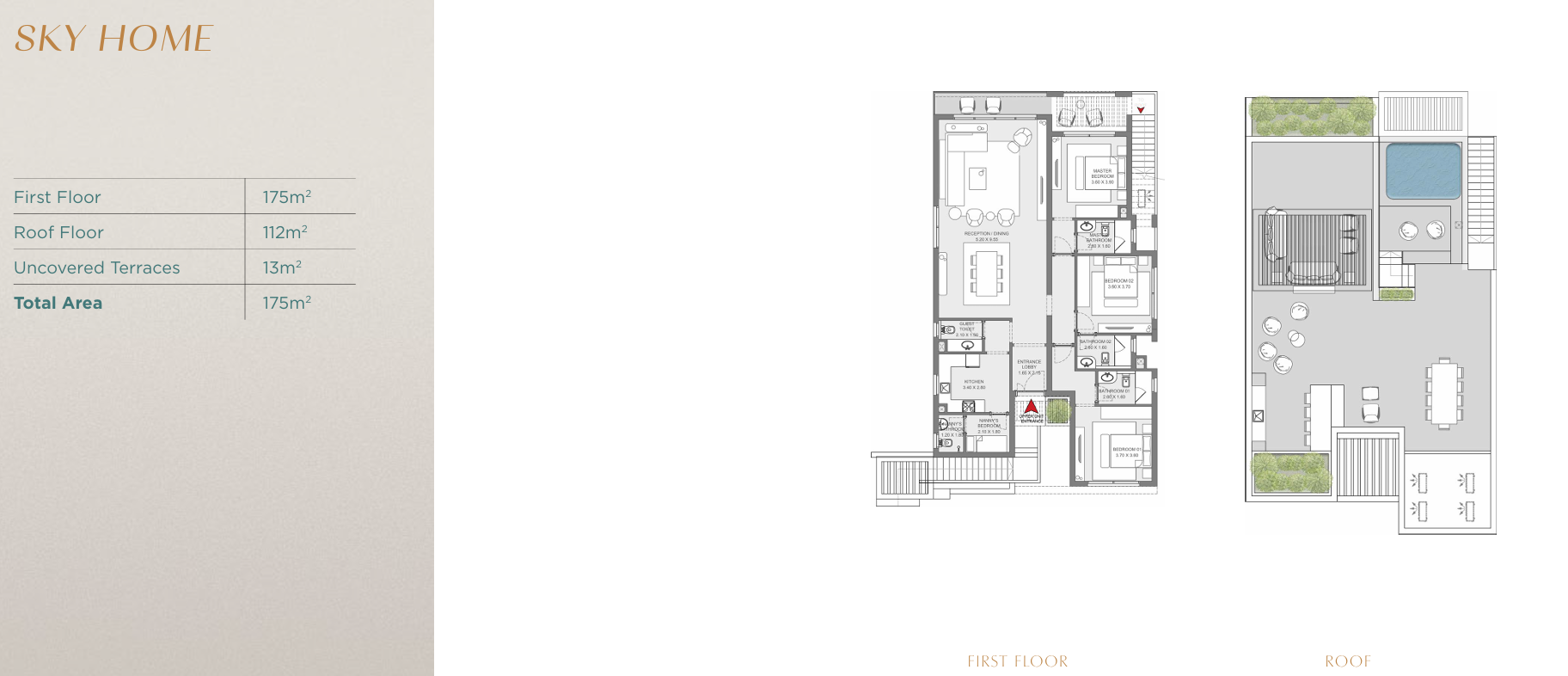 Floor plan for penthouse at East Vale