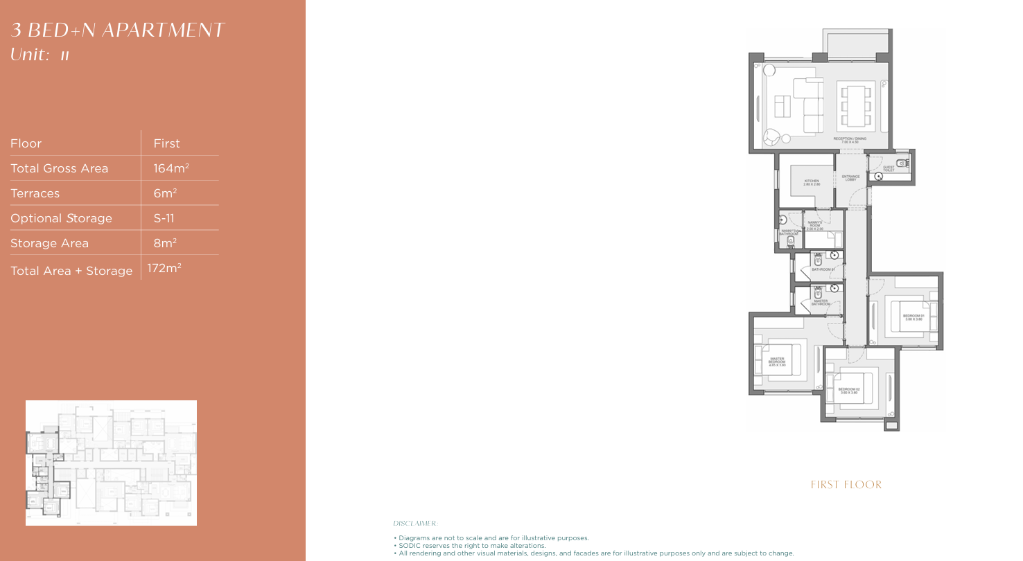 Floor plan for apartment at East Vale