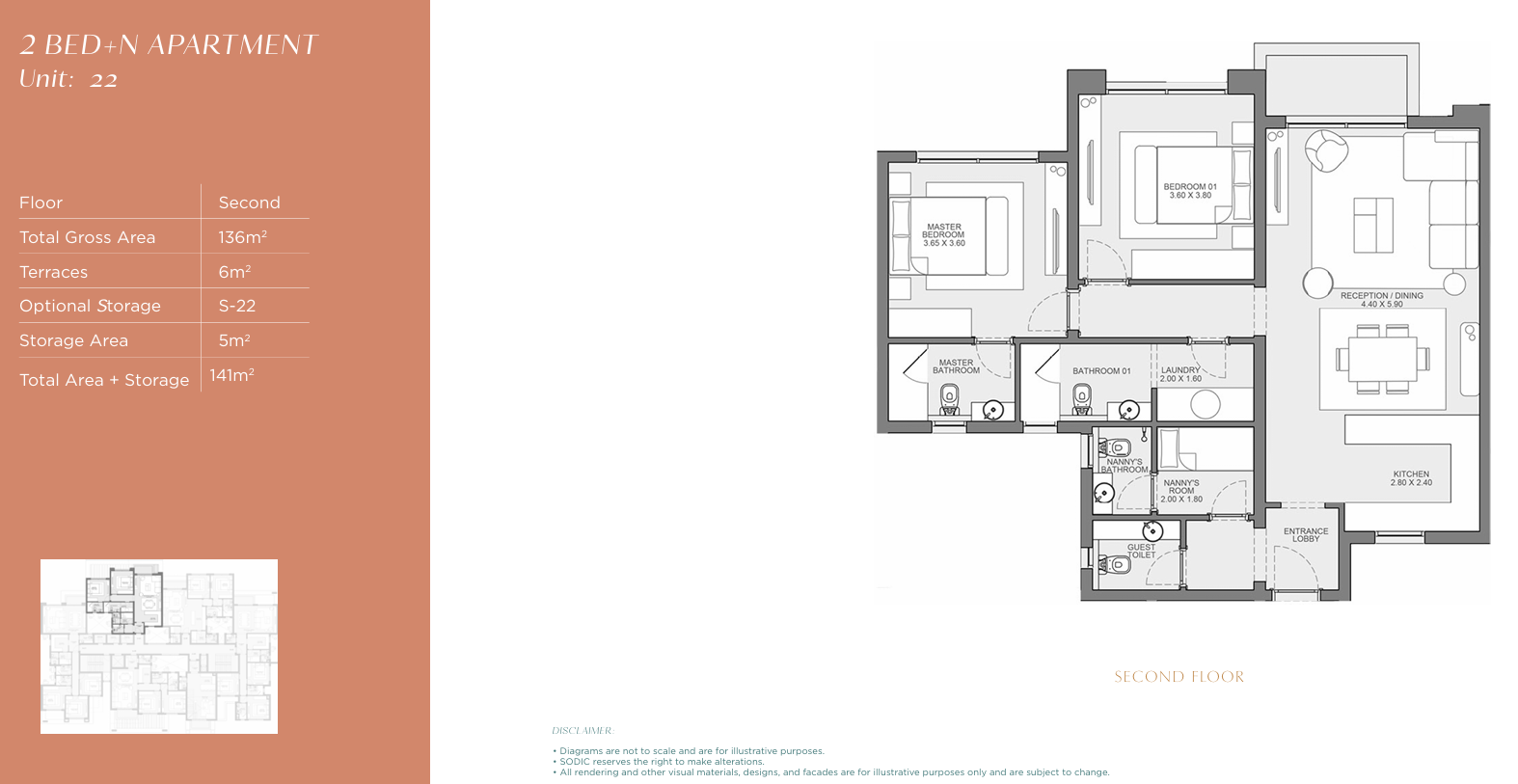 Floor plan for apartment at East Vale