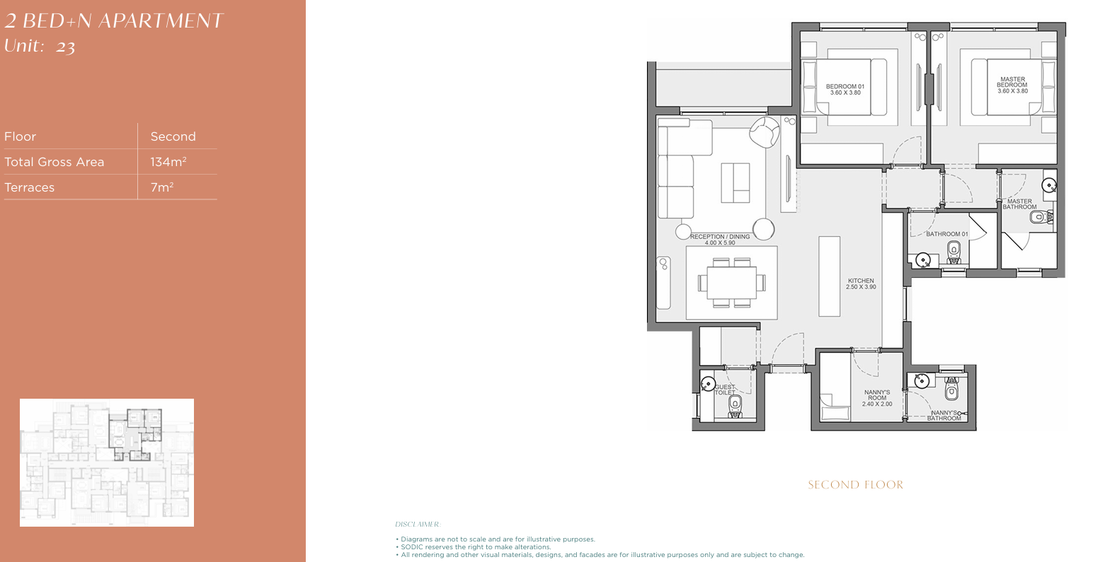 Floor plan for apartment at East Vale