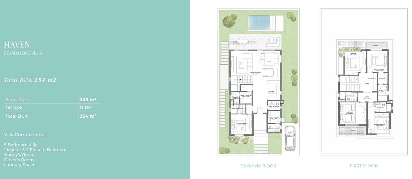 Floor plan for villa at Caesar Extension 2