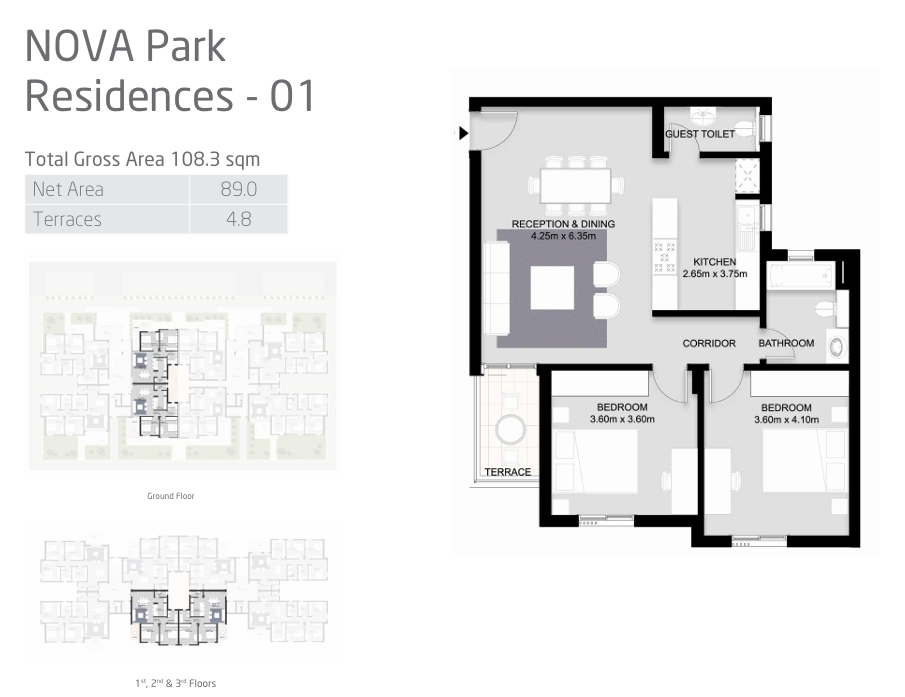 Floor plan for apartment at VYE SODIC