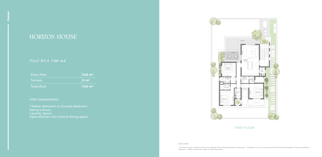 Floor plan for apartment at Caesar Extension 2