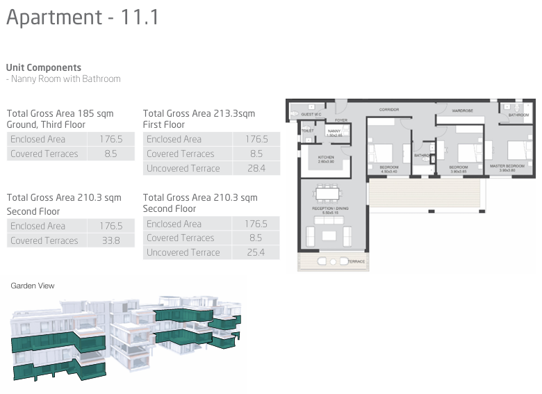 Floor plan for apartment at VYE SODIC