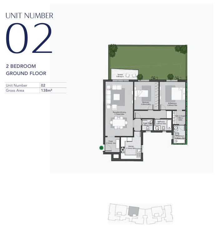 Floor plan for apartment at V Residences By Villette