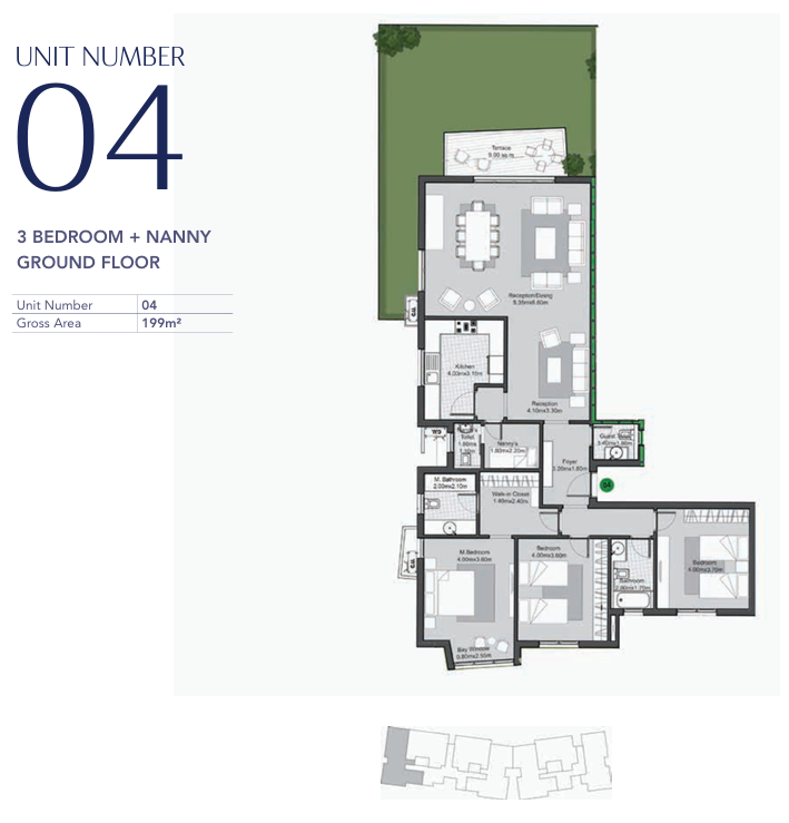 Floor plan for apartment at V Residences By Villette