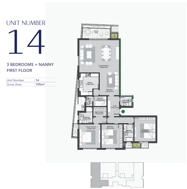 Floor plan for apartment at V Residences By Villette