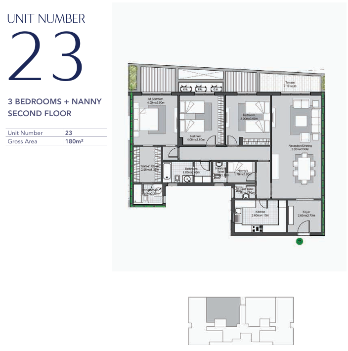Floor plan for apartment at V Residences By Villette