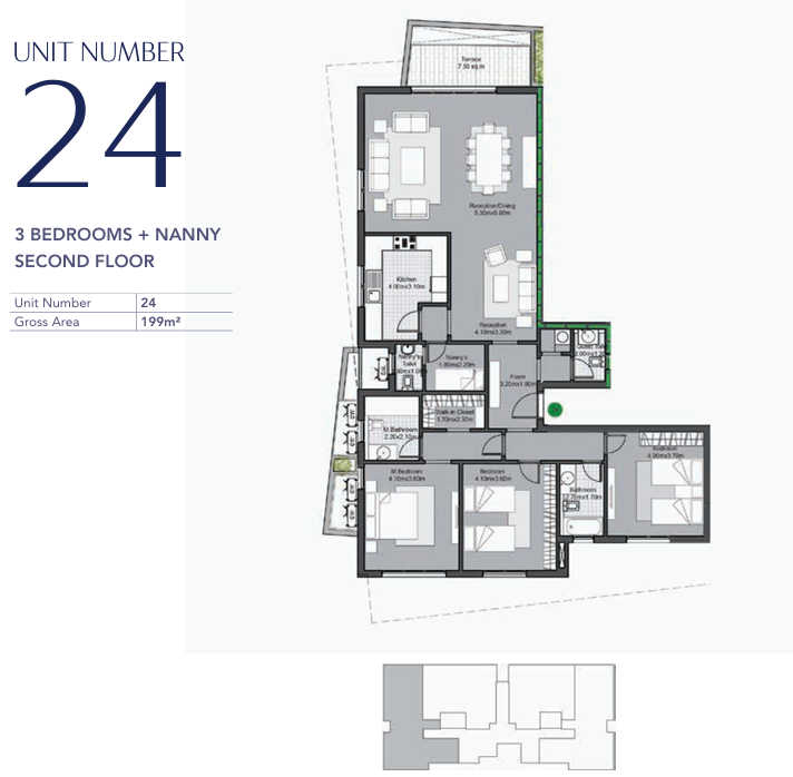 Floor plan for apartment at V Residences By Villette