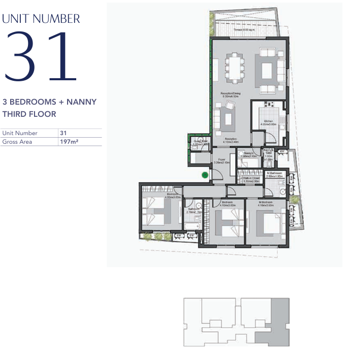 Floor plan for apartment at V Residences By Villette
