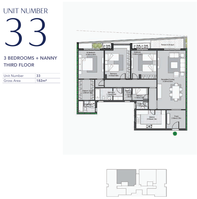 Floor plan for apartment at V Residences By Villette