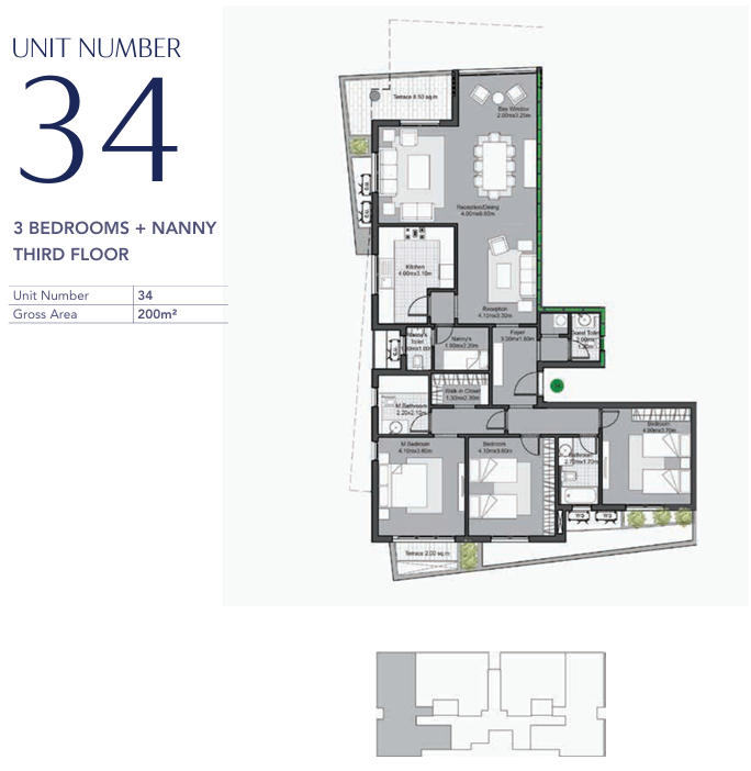 Floor plan for apartment at V Residences By Villette