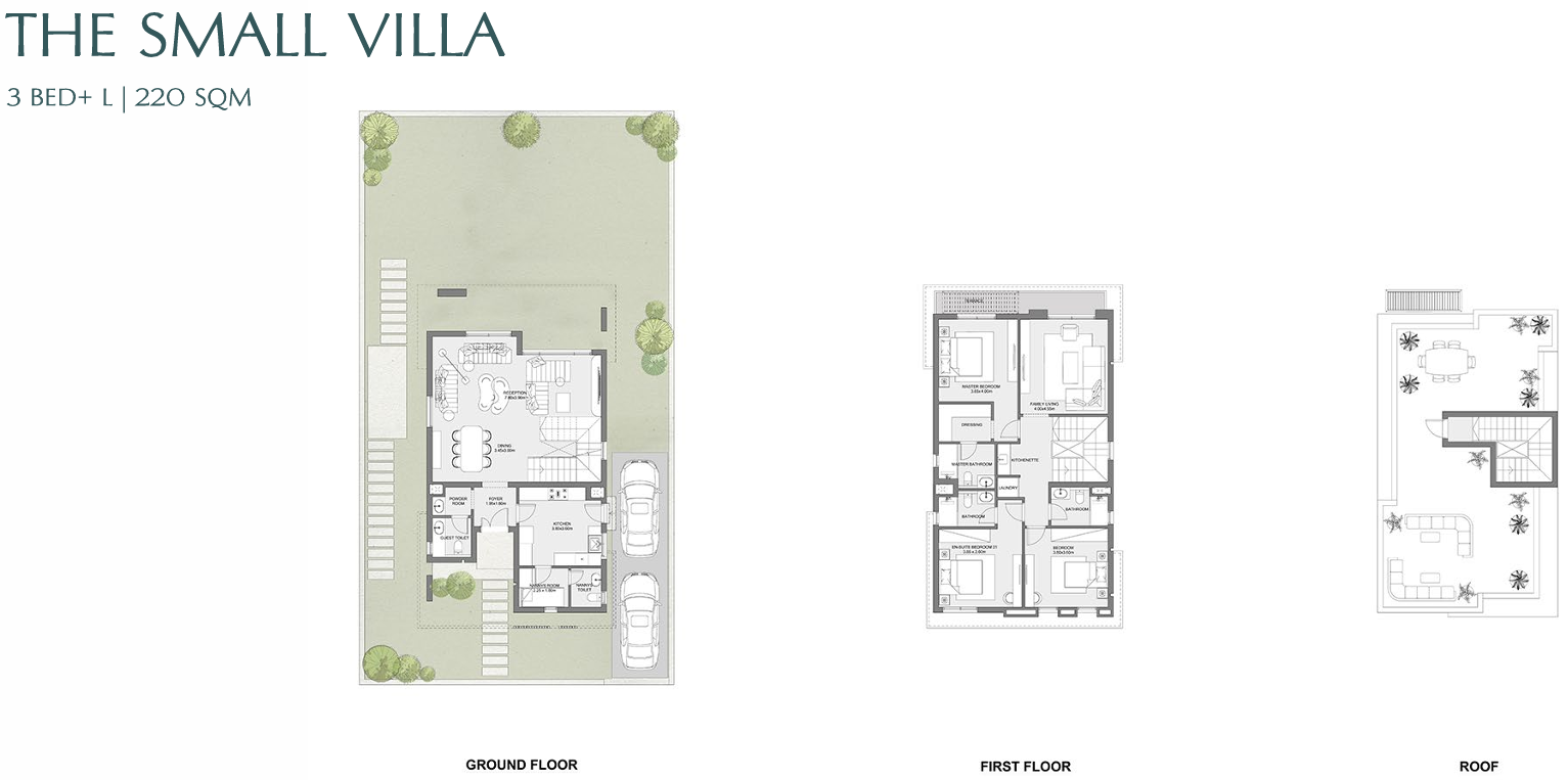 Floor plan for villa at East Vale