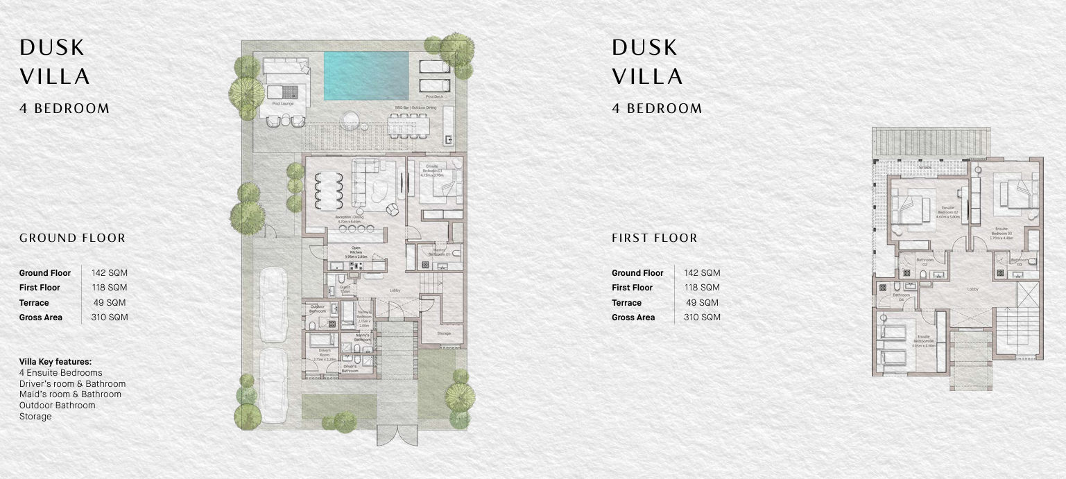 Floor plan for villa at Ogami Ras El Hekma