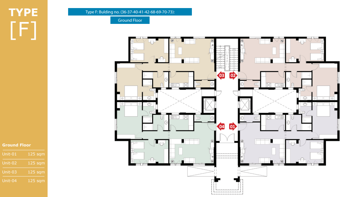 Floor plan for apartment at El Fustat