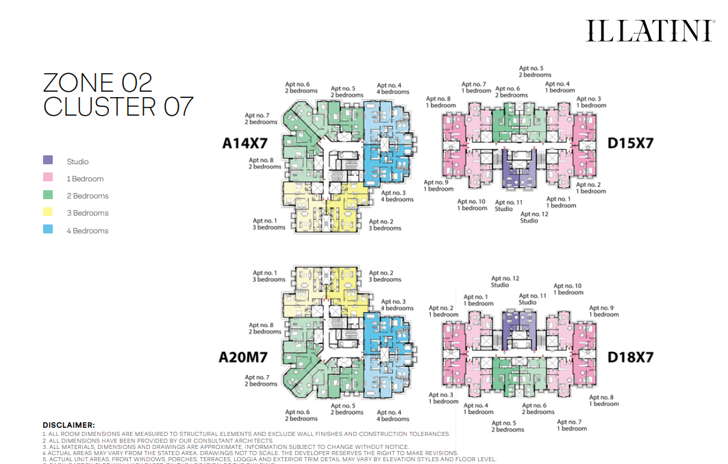 Floor plan for apartment at Il Latini SED