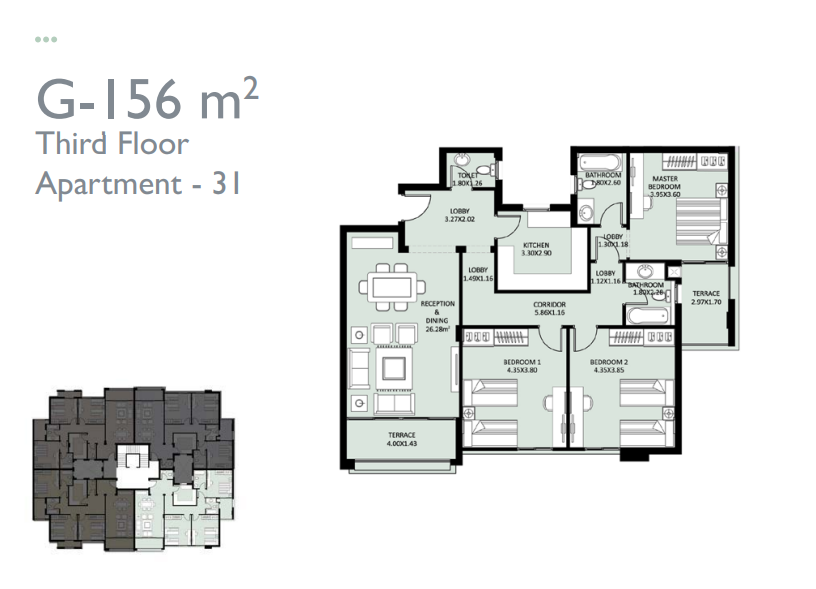 Floor plan for apartment at Jayd