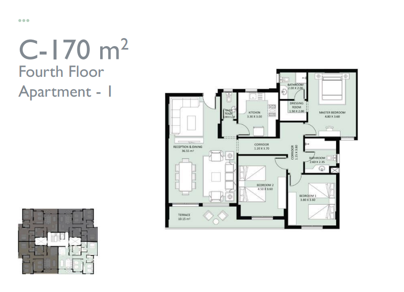 Floor plan for apartment at Jayd