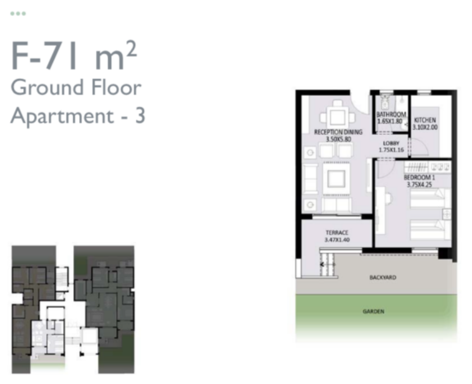 Floor plan for apartment at Jayd
