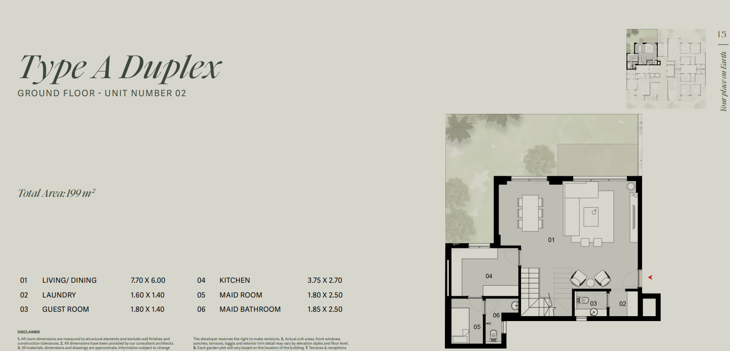 Floor plan for duplex at Tierra