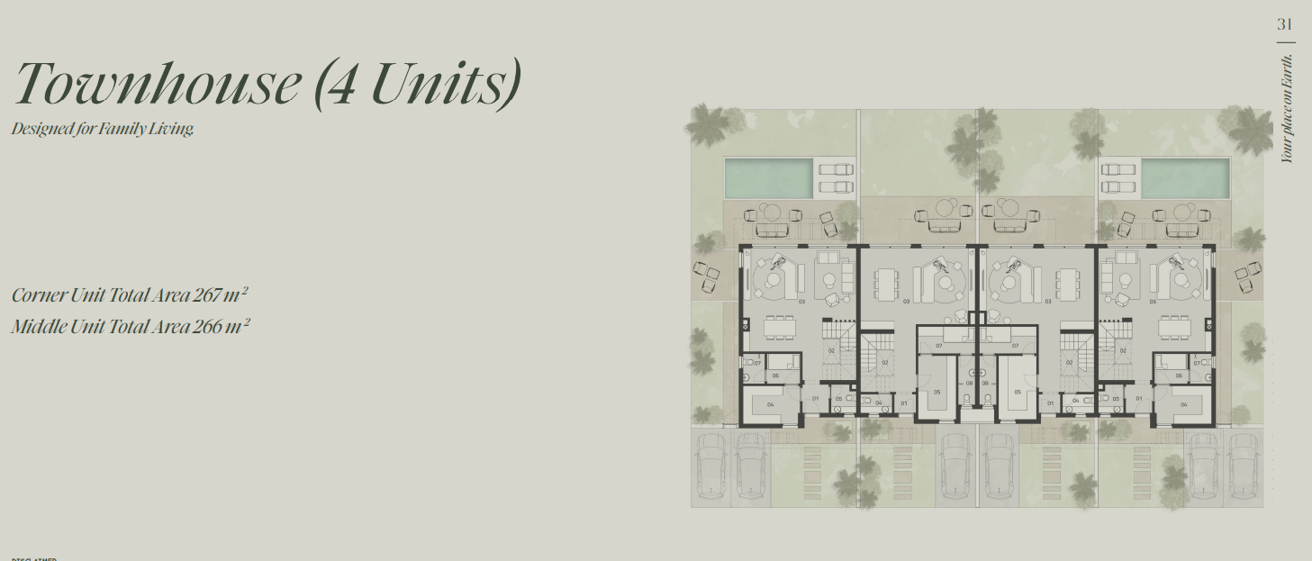 Floor plan for townhouse at Tierra