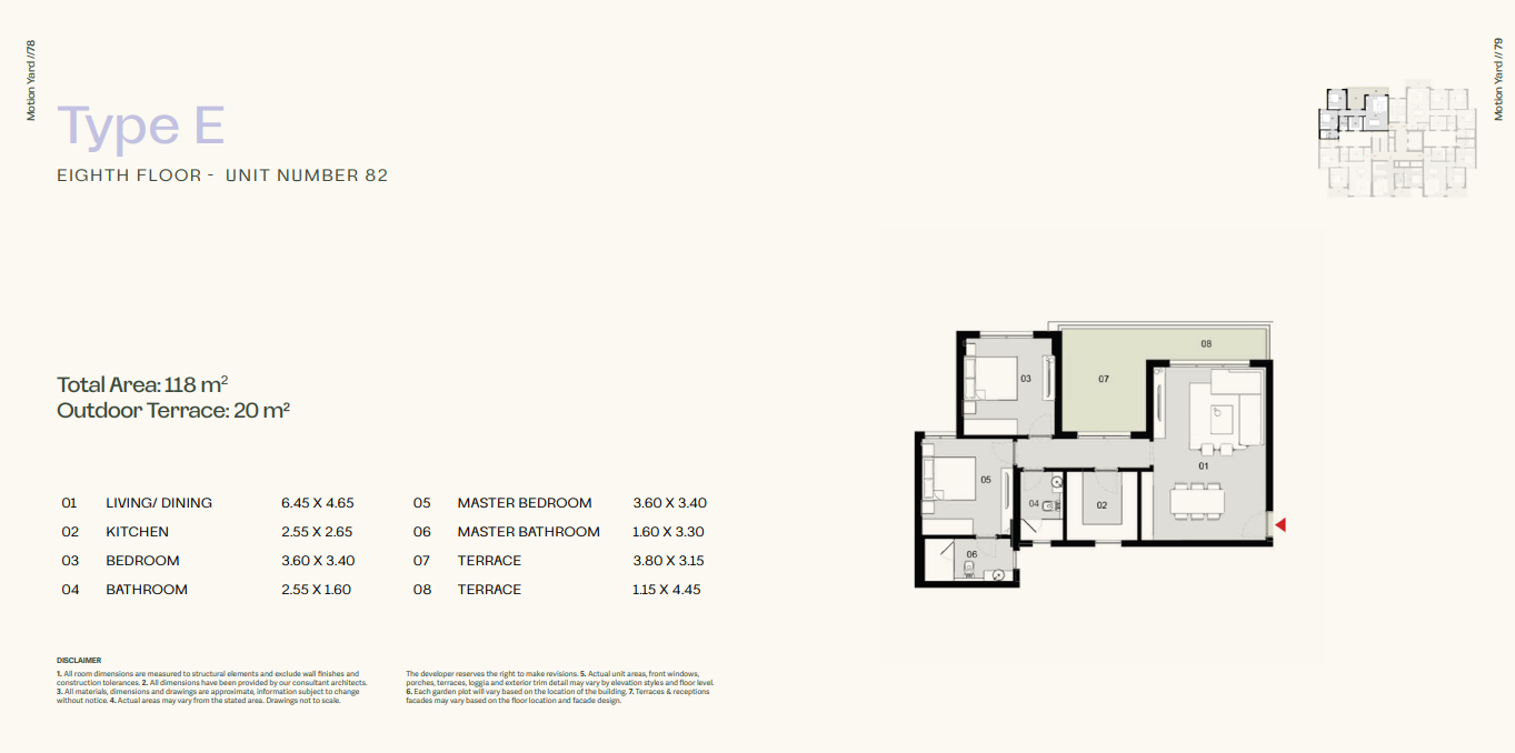Floor plan for apartment at Tierra