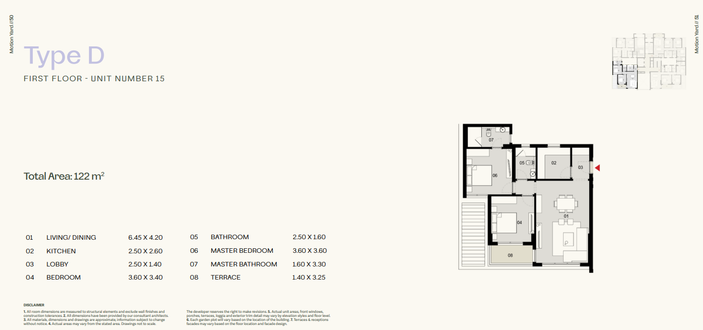 Floor plan for apartment at Tierra