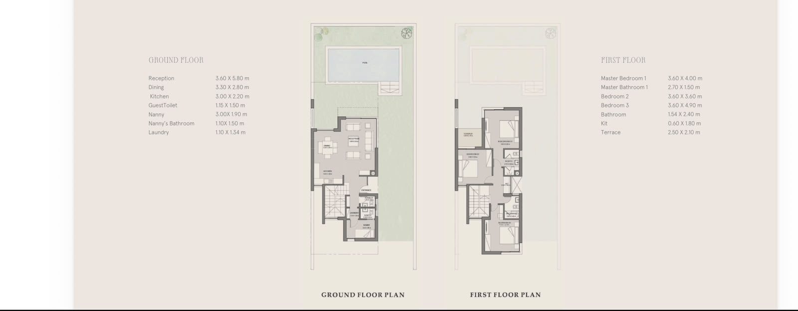 Floor plan for villa at Marsa Baghush