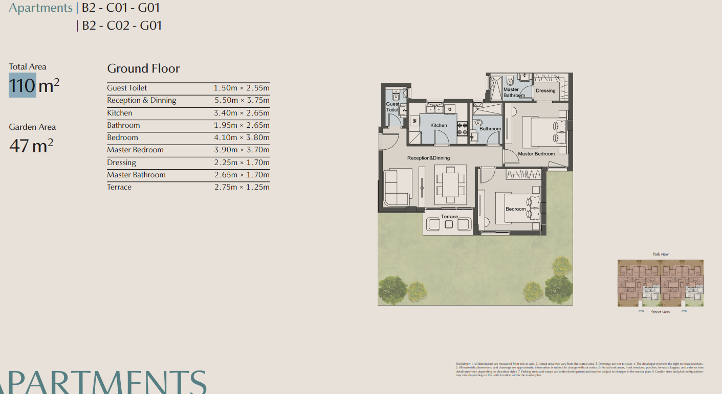 Floor plan for apartment at Vallis