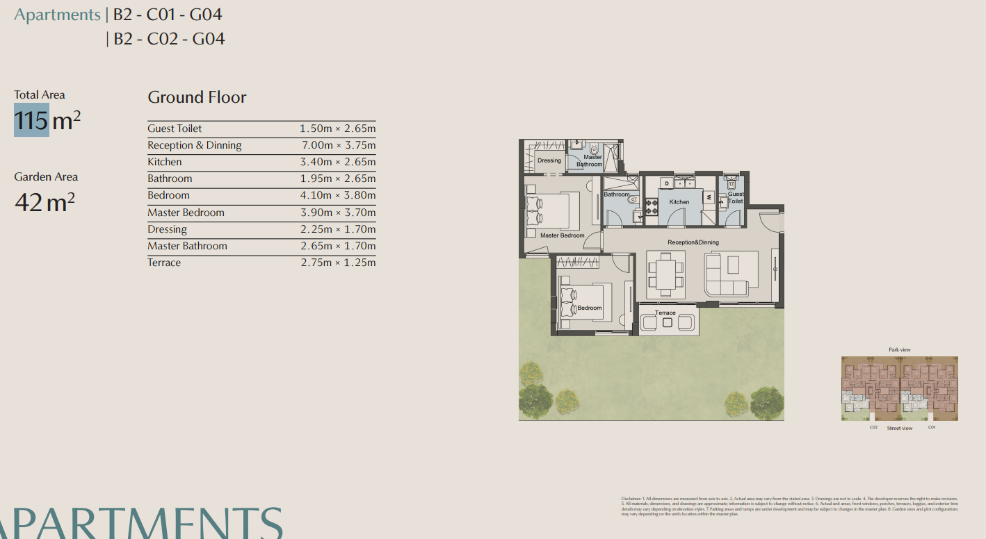 Floor plan for apartment at Vallis