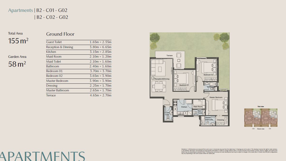 Floor plan for apartment at Vallis