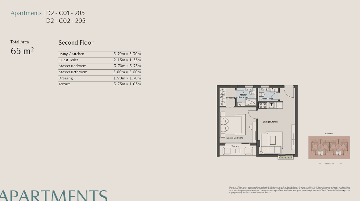Floor plan for apartment at Vallis
