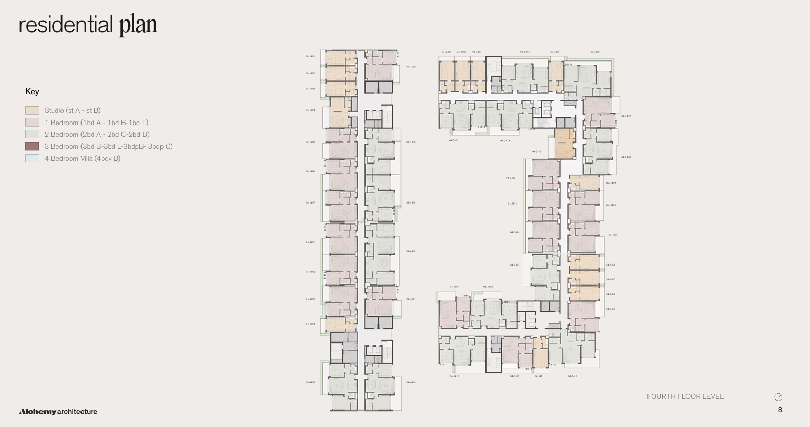 Floor plan for apartment at Park St. Edition