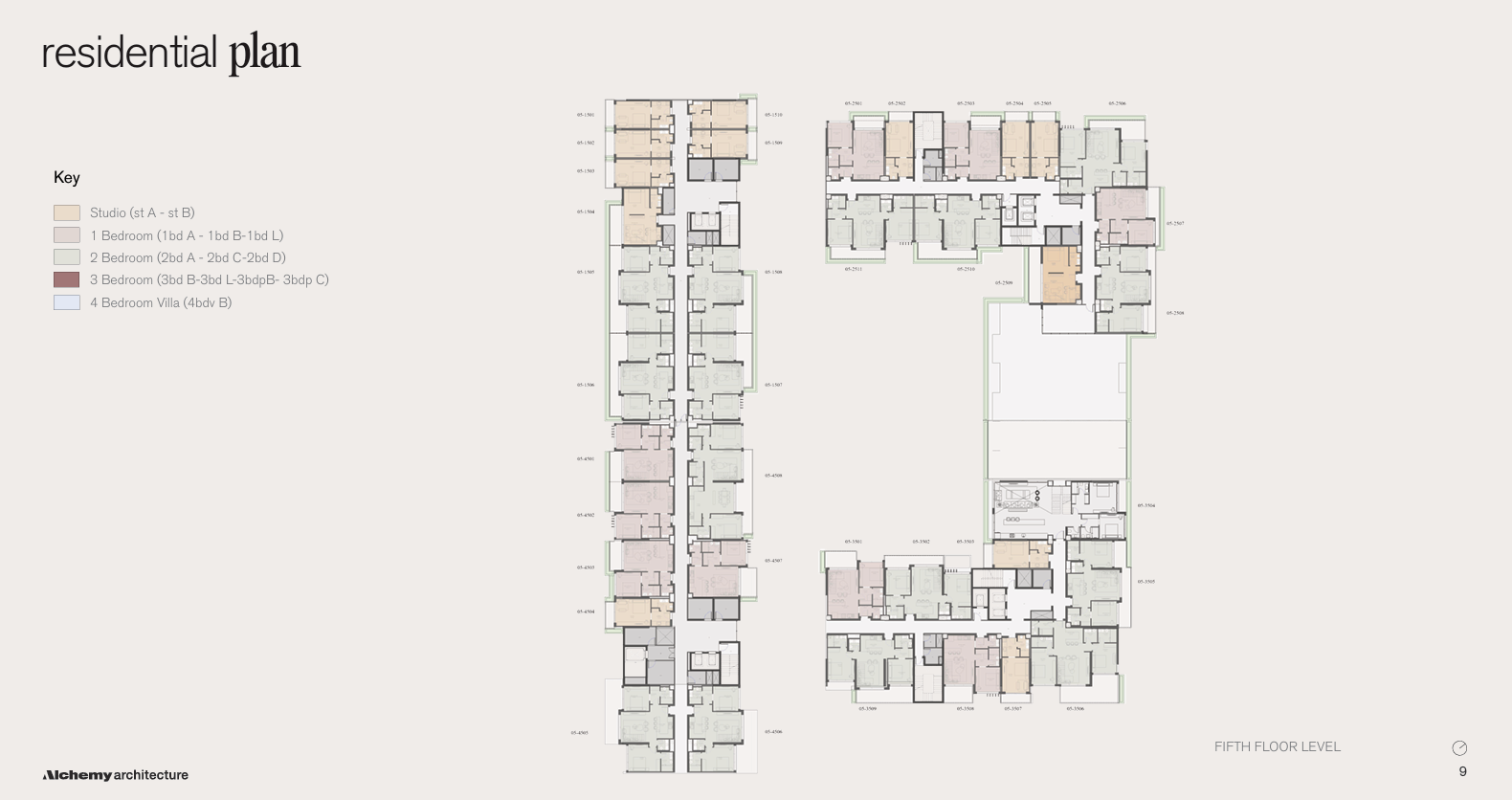 Floor plan for apartment at Park St. Edition