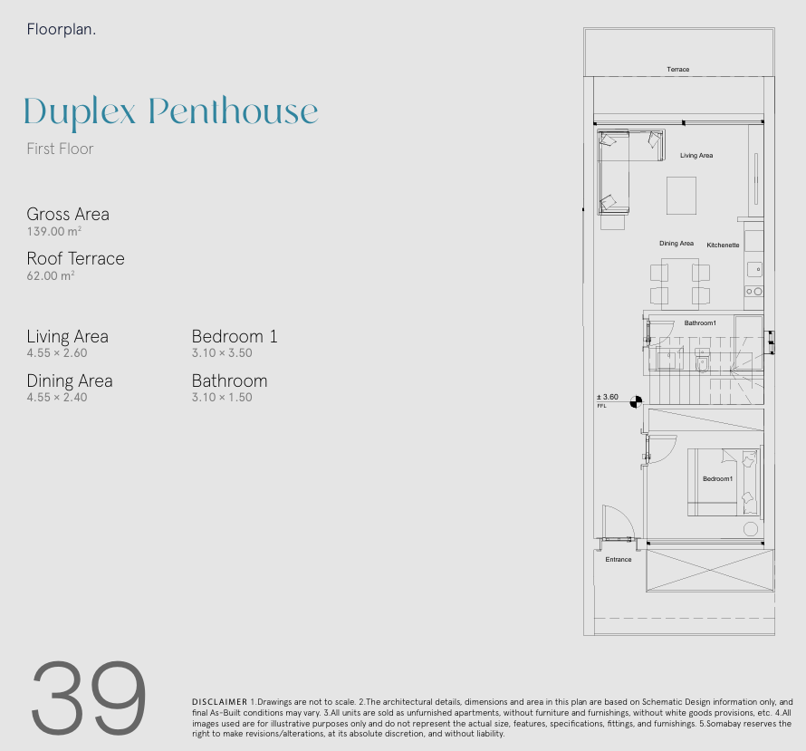 Floor plan for duplex at ARC- Soma Bay