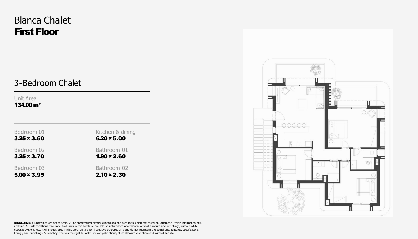 Floor plan for apartment at Blanca