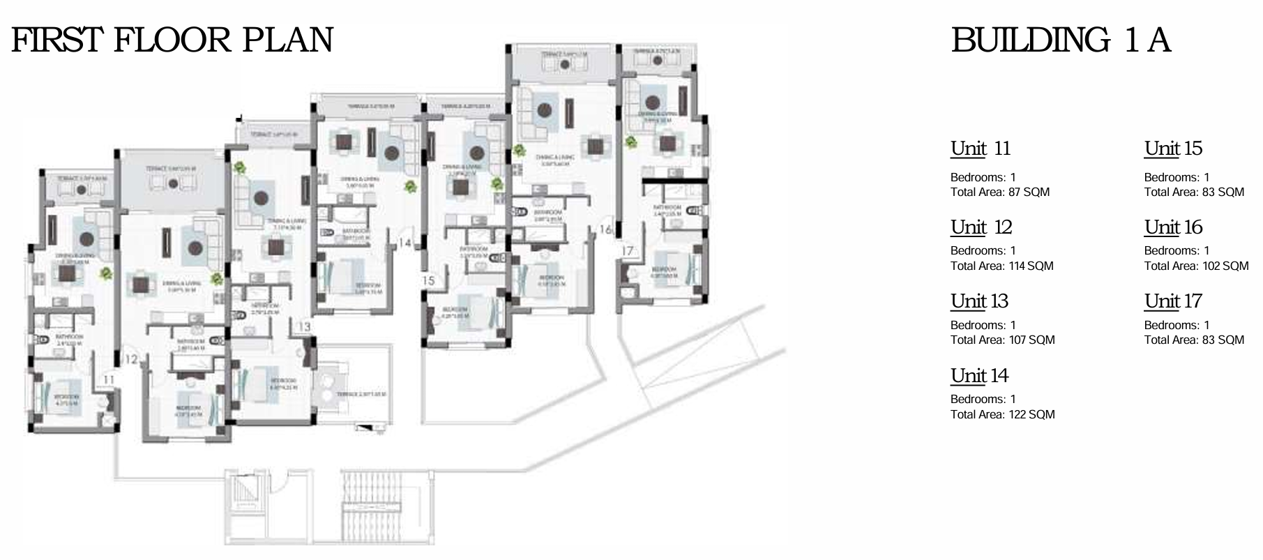 Floor plan for apartment at Soma Breeze