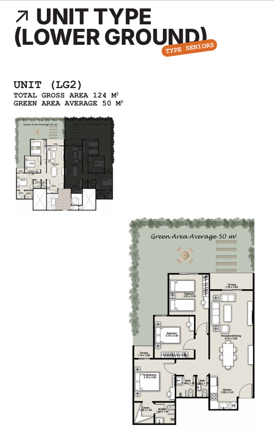 Floor plan for apartment at Beginnings