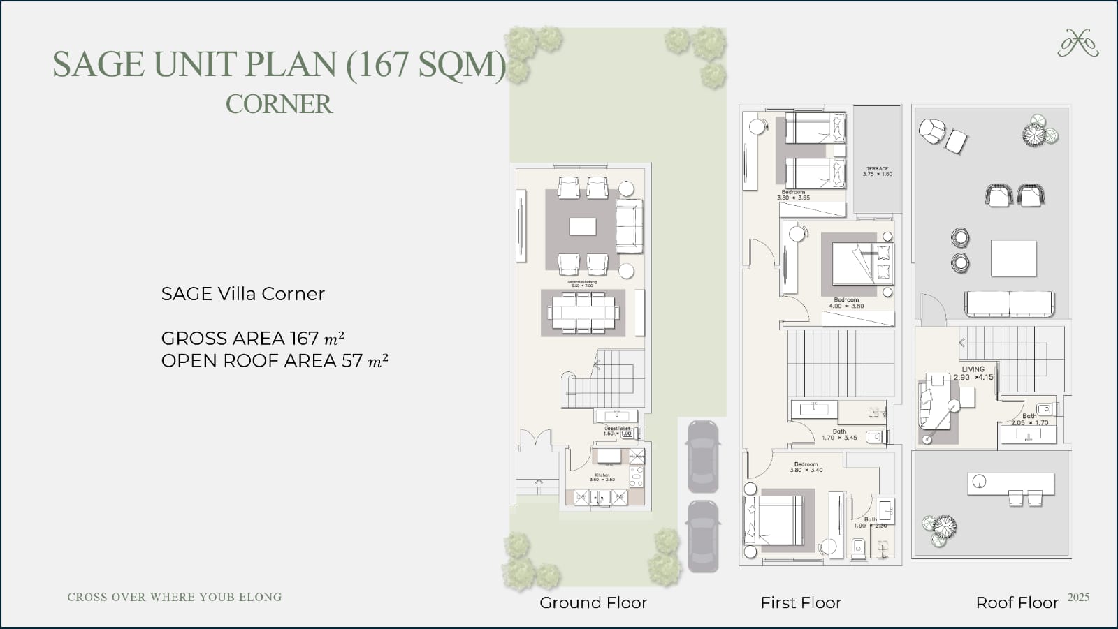 Floor plan for villa at Key Of Greens