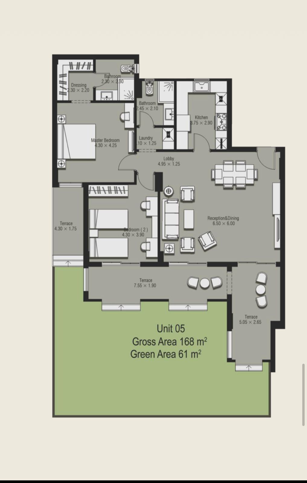 Floor plan for apartment at Serenity-90 Avenue